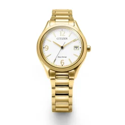 FE6122-64A Eco-Drive Damen Edelstahl | weiß | ø 33.5mm