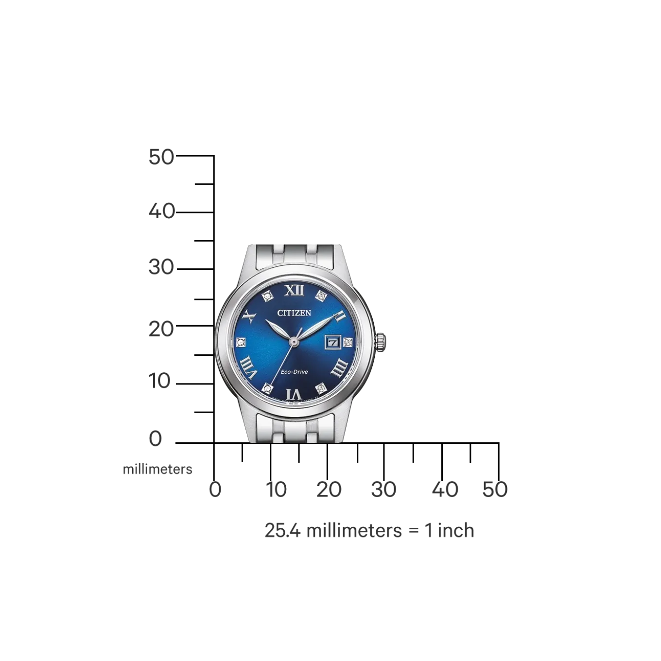 FE1240-81L Damen Edelstahl | blau | ø 29.5mm
