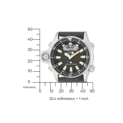 JP2000-08E                                        Promaster Diver                                        Herren Gummiband (Urethan) | schwarz | ø 44mm