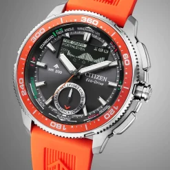 JV3000-13E                                        Wave Tracker                                        Herren Gummiband (Urethan) | schwarz | ø 42.4mm
