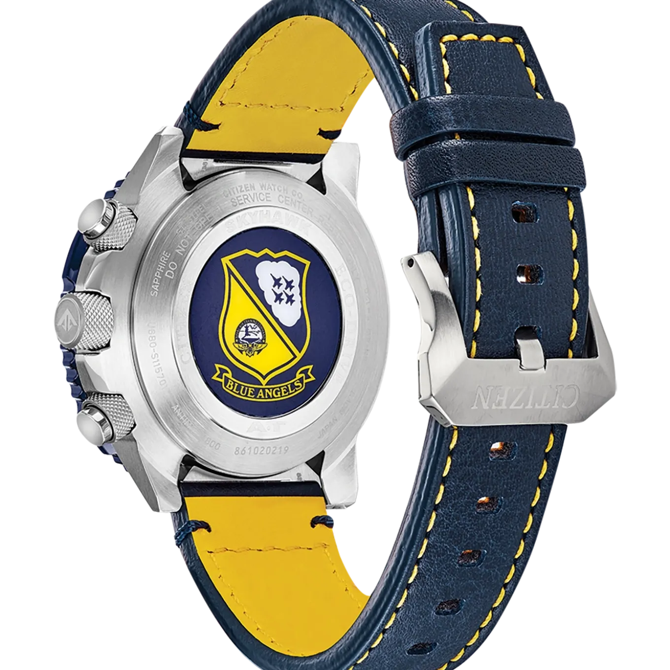 JY8078-01L Promaster Skyhawk "Blue Angel" Herren Leder | blau | ø 45.4mm