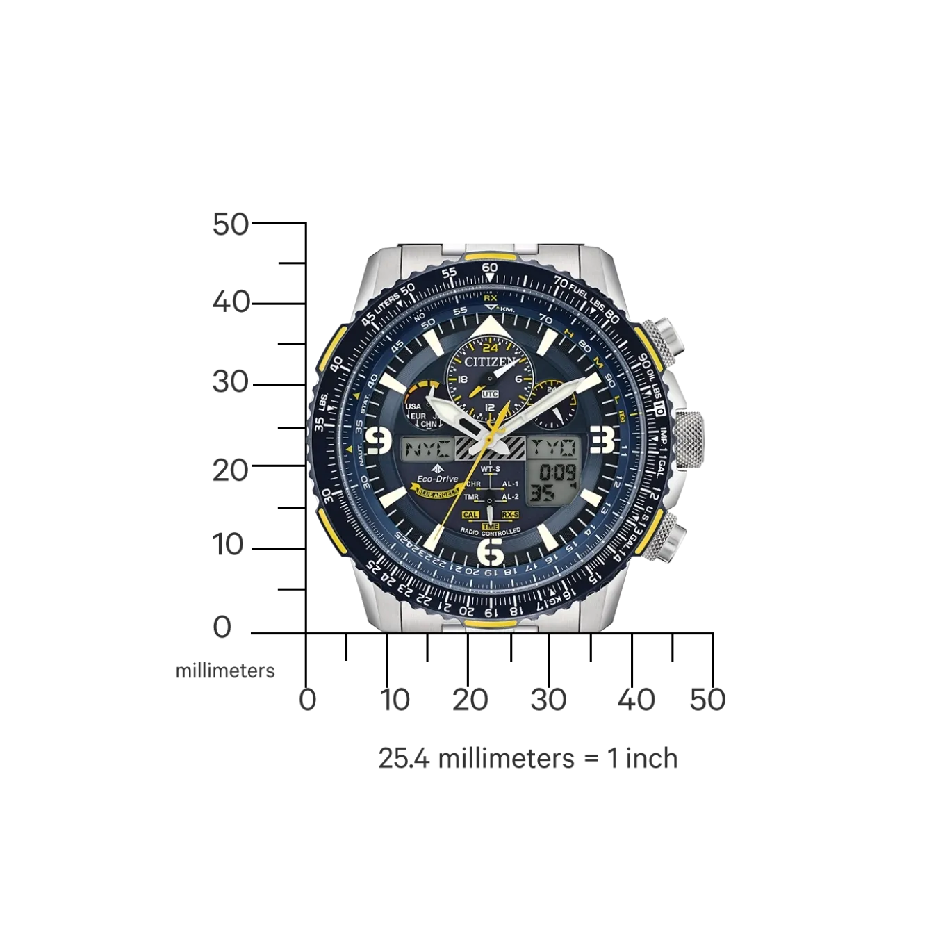 JY8078-52L Promaster Skyhawk " Blue Angel" Herren Edelstahl | blau | ø 45.4mm