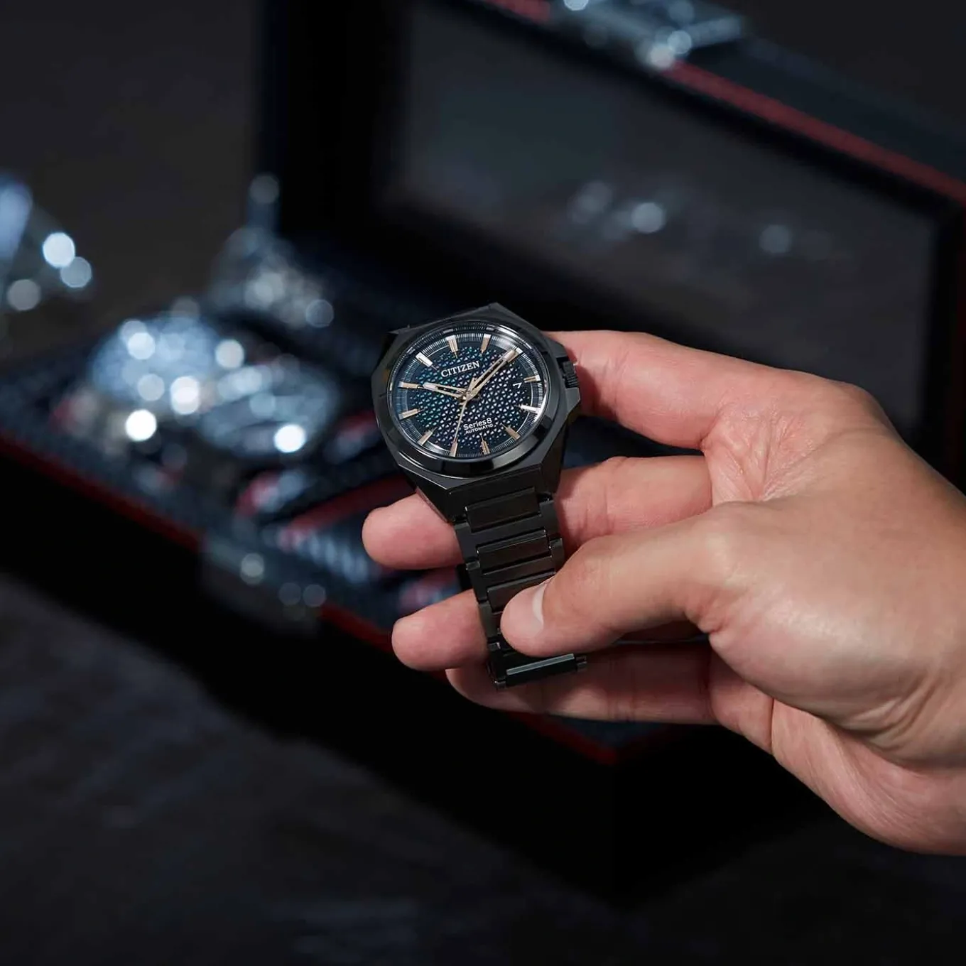 NA1015-81Z Herren Edelstahl | perlmutt weiß | ø 40mm
