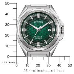 NB6050-51W               Herren Edelstahl | grün | ø 40.1mm