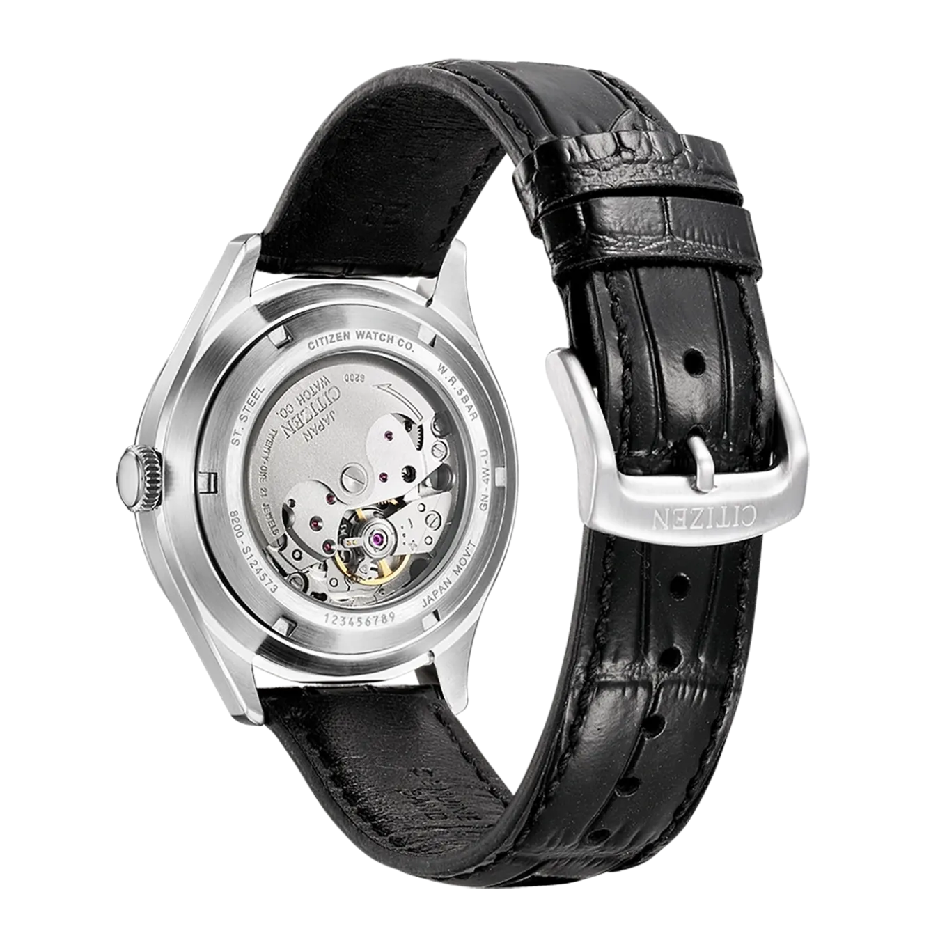 NH8390-20LC Herren Leder | blau | ø 40.2mm