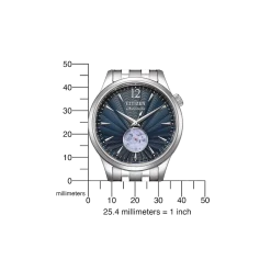 NH9131-73L               Herren Edelstahl | blau | ø 38 40mm