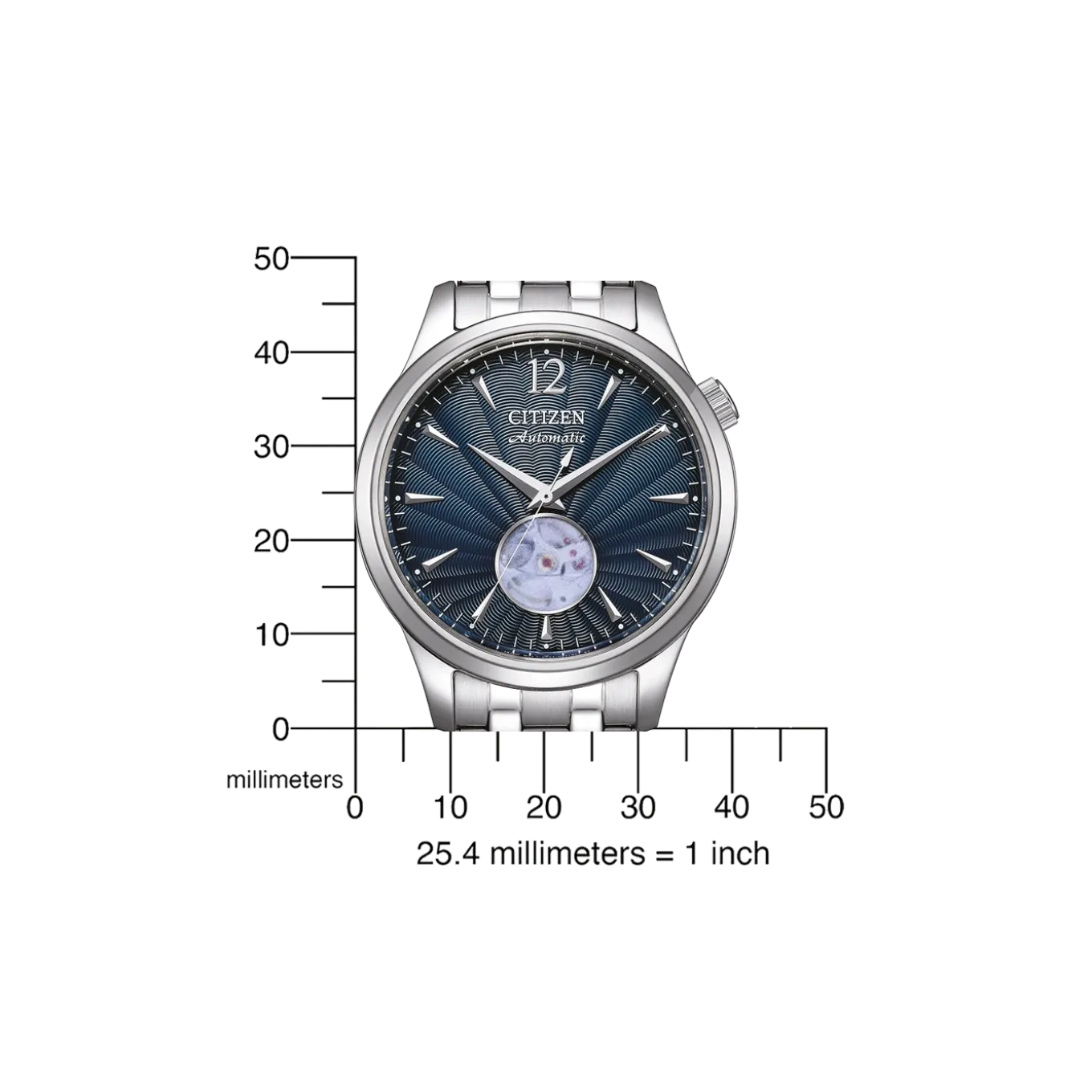 NH9131-73L Herren Edelstahl | blau | ø 38 40mm