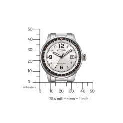 NJ0190-51A               Herren Edelstahl | weiß | ø 40mm
