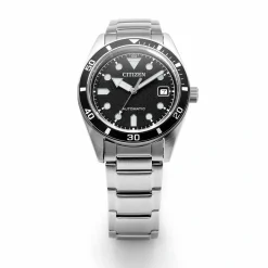 NJ0221-50E Herren Edelstahl | schwarz | ø 38.5mm