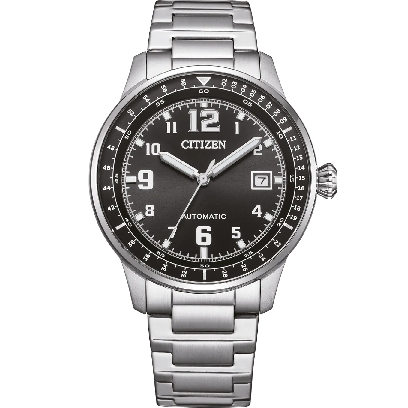 NJ0190-51E Herren Edelstahl | schwarz | ø 40mm