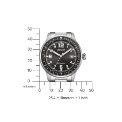 NJ0190-51E Herren Edelstahl | schwarz | ø 40mm