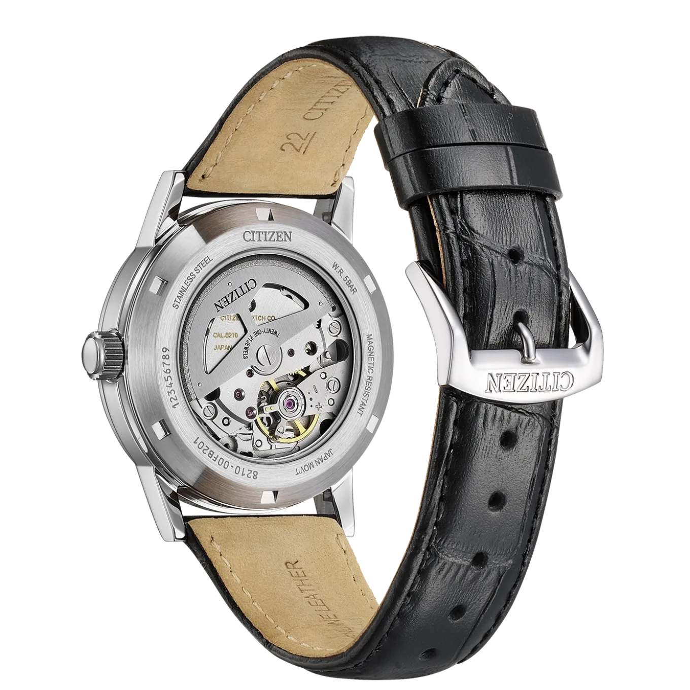 NJ0210-05E Herren Leder | schwarz | ø 40mm