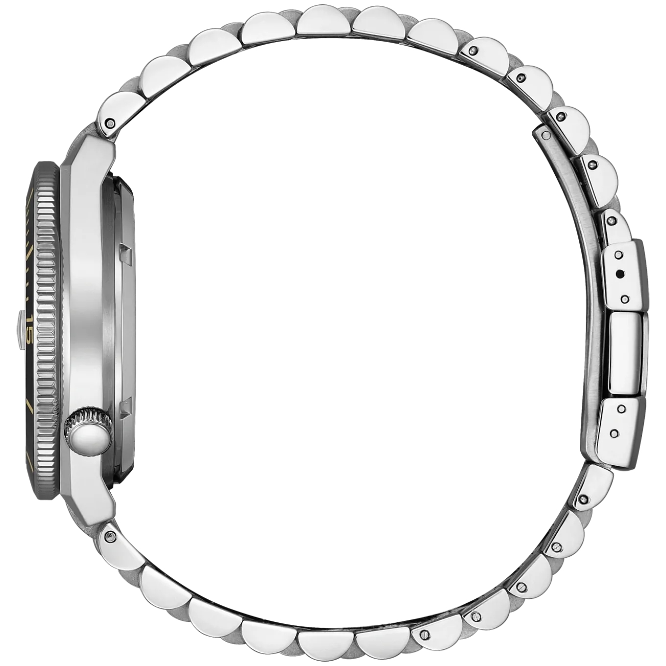 NJ0238-57E TSUYOSA-Shore Herren Edelstahl | schwarz | ø 40mm