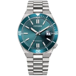 NJ0231-56L Herren Edelstahl | blau | ø 40mm
