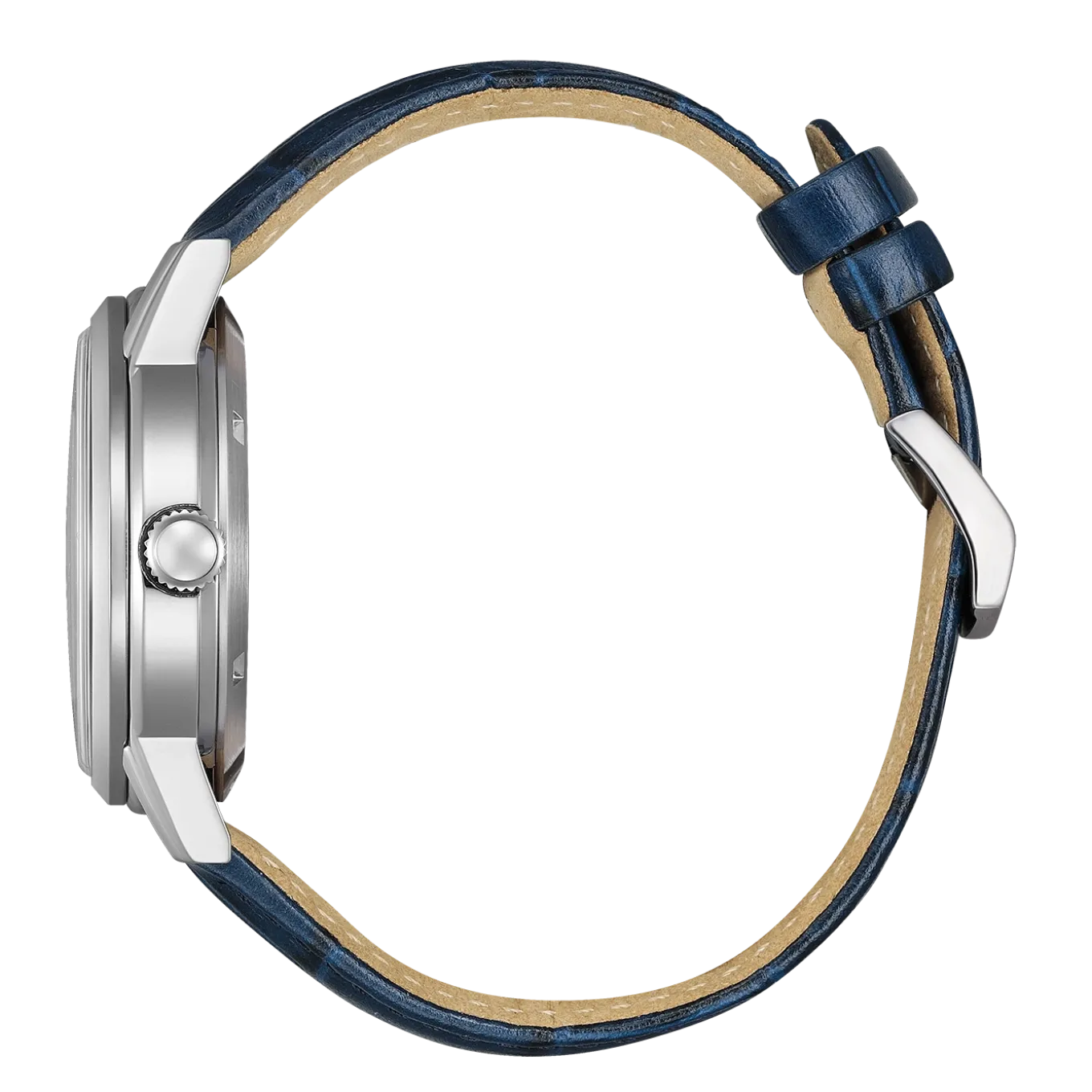 NJ0210-13L Herren Leder | blau | ø 40mm