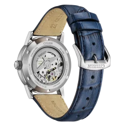 NJ0210-13L Herren Leder | blau | ø 40mm