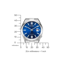 NJ0150-81L TSUYOSA Herren Edelstahl | blau | ø 40mm