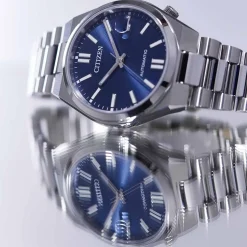 NJ0200-50M                                        TSUYOSA                                        Herren Edelstahl | graublau