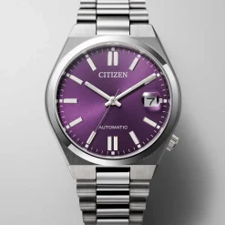 NJ0200-50W                                        TSUYOSA                                        Herren Edelstahl | lila