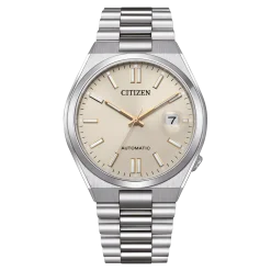 NJ0151-88W TSUYOSA Herren Edelstahl | beige | ø 40mm