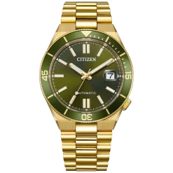 NJ0232-53X               Herren Edelstahl | khaki | ø 40mm