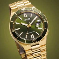 NJ0232-53X               Herren Edelstahl | khaki | ø 40mm