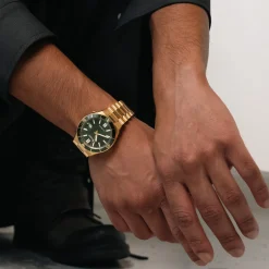 NJ0232-53X               Herren Edelstahl | khaki | ø 40mm