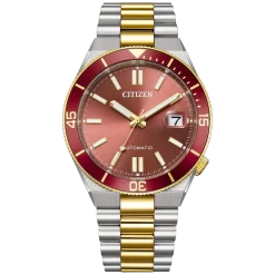 NJ0234-58X               Herren Edelstahl | rot | ø 40mm