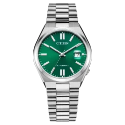 NJ0150-81X                                        TSUYOSA                                        Herren Edelstahl | grün | ø 40mm