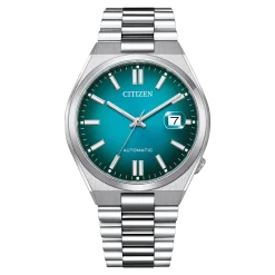 NJ0151-88X                                        TSUYOSA                                        Herren Edelstahl | grün | ø 40mm