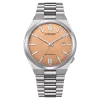 NJ0159-86Z                                        TSUYOSA                                        Herren Edelstahl | orange | ø 40mm