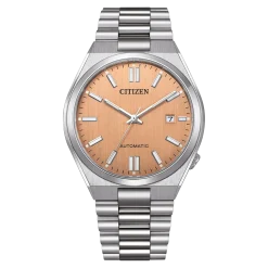 NJ0159-86Z                                        TSUYOSA                                        Herren Edelstahl | orange | ø 40mm