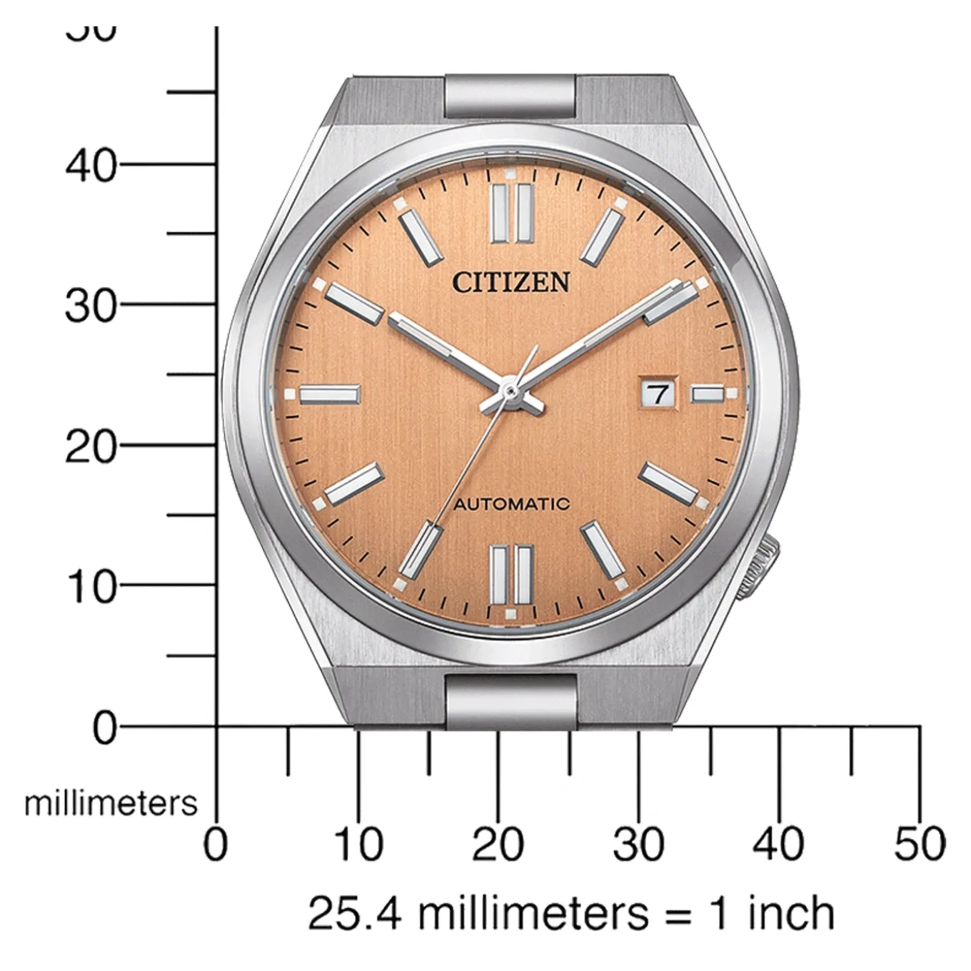 NJ0159-86Z TSUYOSA Herren Edelstahl | orange | ø 40mm