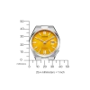 NJ0150-81Z                                        TSUYOSA                                        Herren Edelstahl | gelb | ø 40mm
