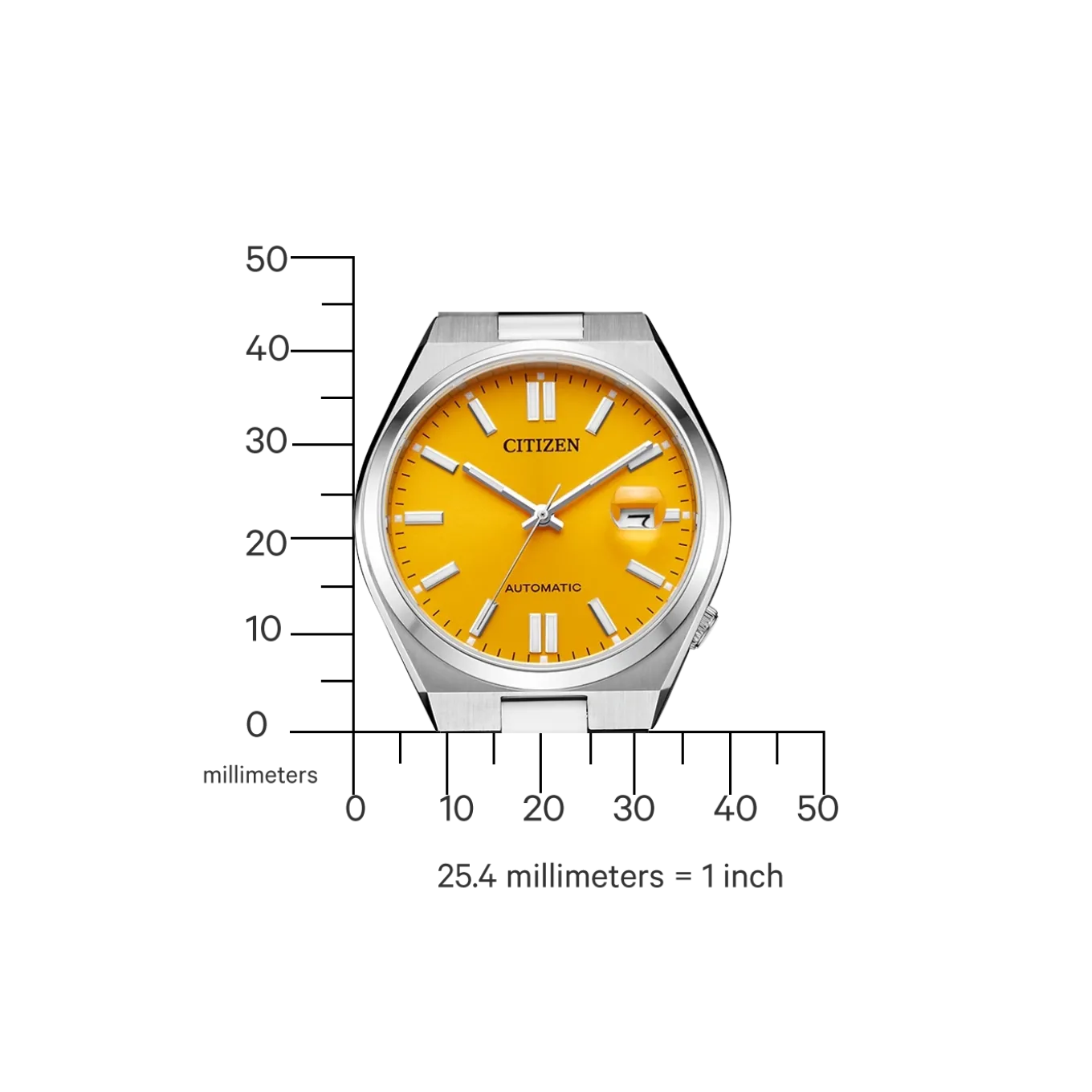 NJ0150-81Z TSUYOSA Herren Edelstahl | gelb | ø 40mm