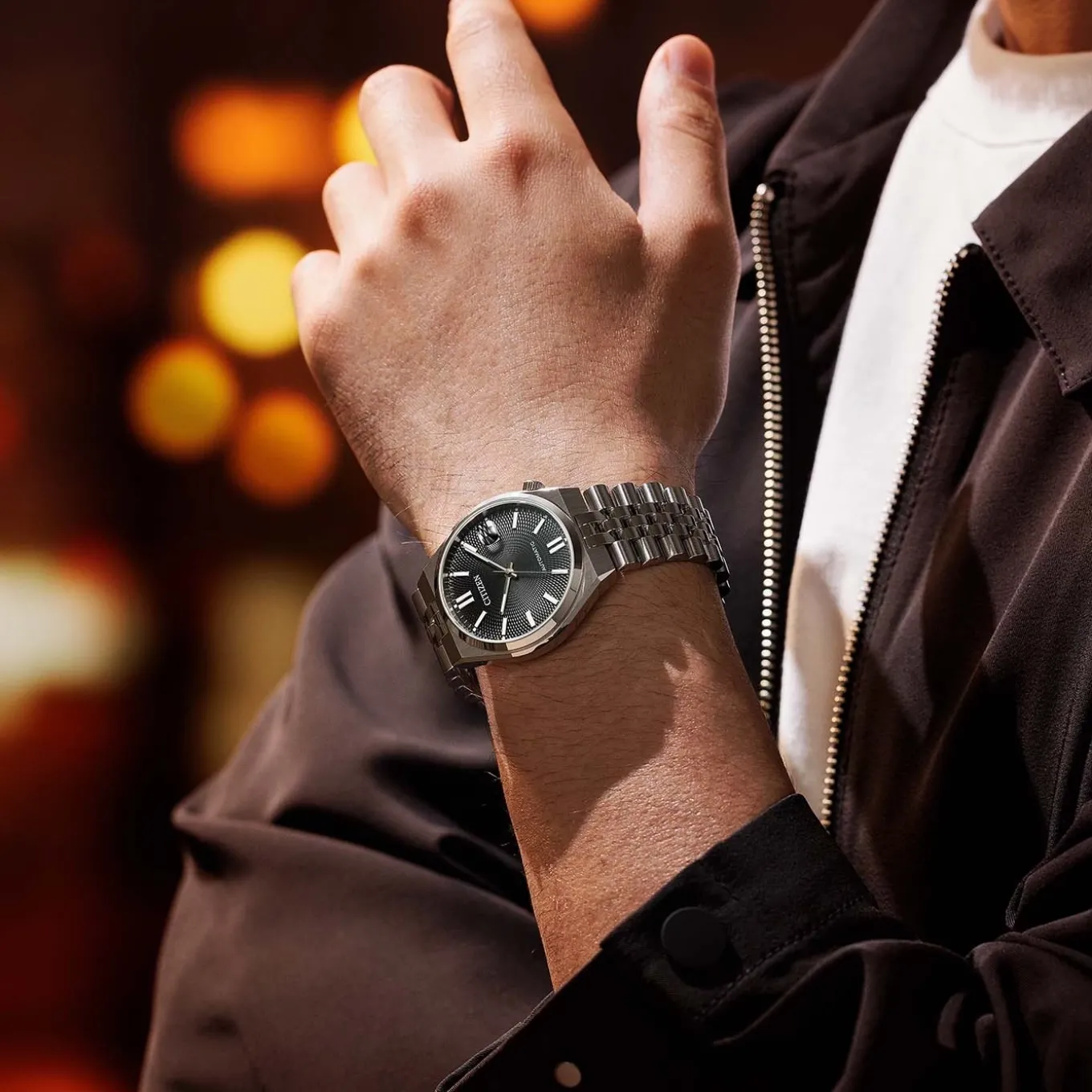 NK0020-55E Herren Edelstahl | schwarz
