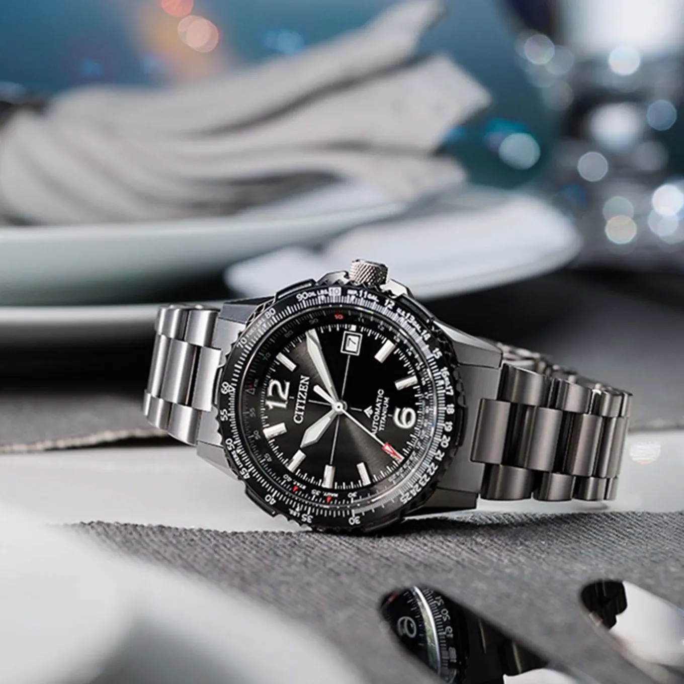 NK0044-57E Promaster Sky Navihawk Herren Super Titanium ™ | schwarz | ø 40mm