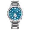 NK5010-51L                                        TSUYOSA                                        Herren Edelstahl | blau | ø 40mm