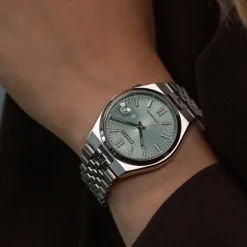 NK0030-51X                                        TSUYOSA 60                                        Herren Edelstahl | grün | ø 37mm