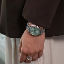 NK0030-51X TSUYOSA 60 Herren Edelstahl | grün | ø 37mm